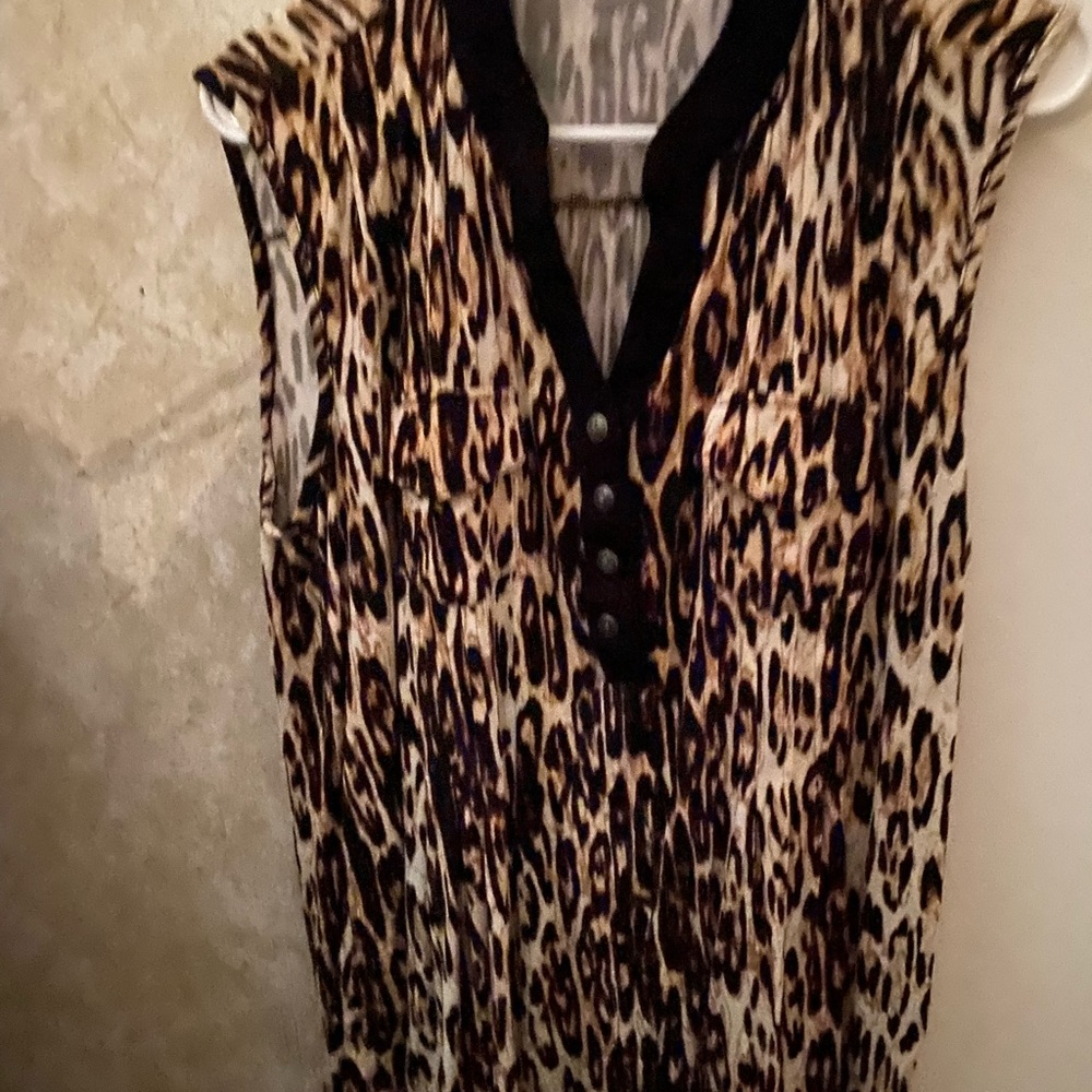 Cheetah print blouse